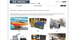 Desktop Screenshot of ex-mod-miscellaneousuk.com